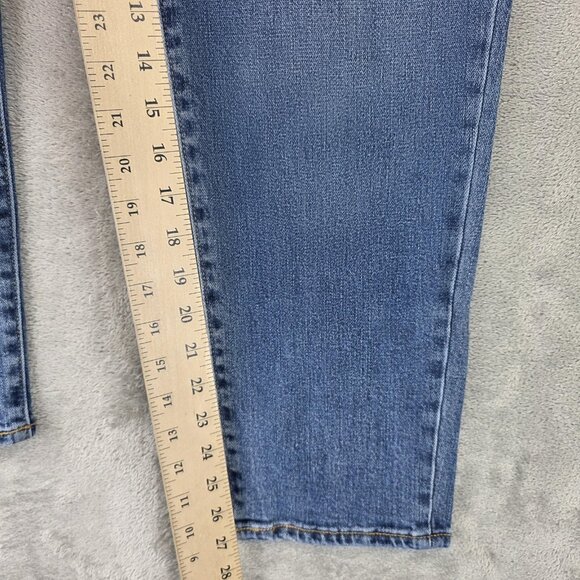 Old Navy Workwear Jeans Womens 4 Blue Curvy Sky-Hi Straight High Rise Utility - Picture 7 of 14